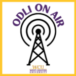 ODLI on Air podcast cover art. A radio tower with "ODLI ON AIR" over it.