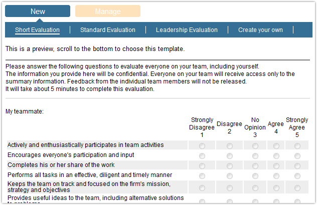 Marketplace Live Peer Eval Tool