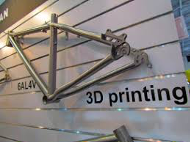  Un marco de bicicleta de la vida real impresa en 3D